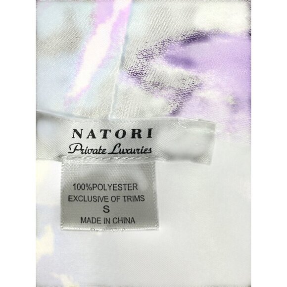 Natori womens robe small multi floral 48’ long 42’ chest - Picture 6 of 7